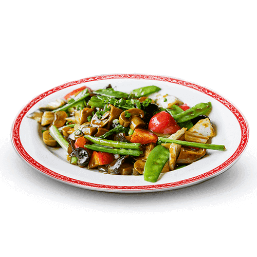 Salteado de Verduras con Hongos Chinos